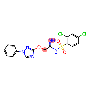 2,4-DICHLORO-N-(2-[(1-PHENYL-1H-1,2,4-TRIAZOL-3-YL)OXY]ETHANIMIDOYL)BENZENESULFONAMIDE