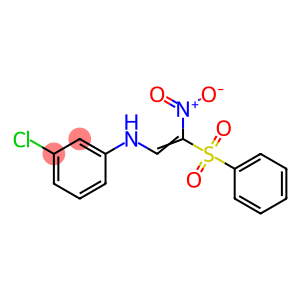 3-CHLORO-N-[2-NITRO-2-(PHENYLSULFONYL)VINYL]ANILINE
