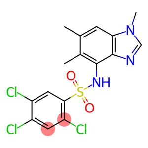 2,4,5-TRICHLORO-N-(1,5,6-TRIMETHYL-1H-1,3-BENZIMIDAZOL-4-YL)BENZENESULFONAMIDE