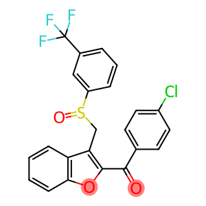 (4-CHLOROPHENYL)[3-(([3-(TRIFLUOROMETHYL)PHENYL]SULFINYL)METHYL)-1-BENZOFURAN-2-YL]METHANONE
