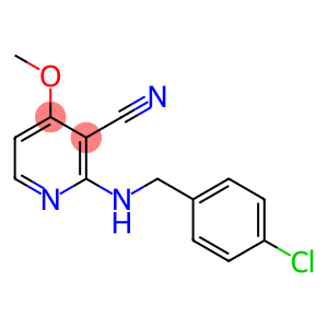 2-[(4-CHLOROBENZYL)AMINO]-4-METHOXYNICOTINONITRILE