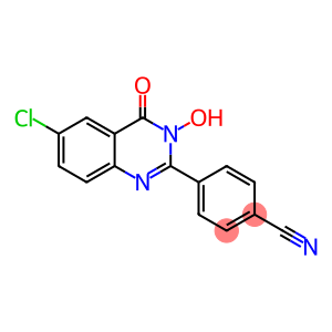 4-(6-CHLORO-3-HYDROXY-4-OXO-3,4-DIHYDRO-2-QUINAZOLINYL)BENZENECARBONITRILE