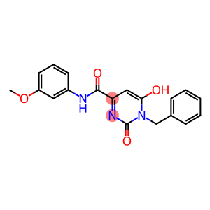 4-Pyrimidinecarboxamide, 1,2-dihydro-6-hydroxy-N-(3-methoxyphenyl)-2-oxo-1-(phenylmethyl)-