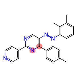 5-[2-(2,3-DIMETHYLPHENYL)DIAZENYL]-4-(4-METHYLPHENYL)-2-(4-PYRIDINYL)PYRIMIDINE