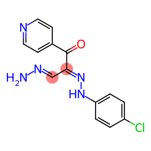 (2E,3E)-2-[2-(4-chlorophenyl)hydrazin-1-ylidene]-3-hydrazinylidene-1-(pyridin-4-yl)propan-1-one