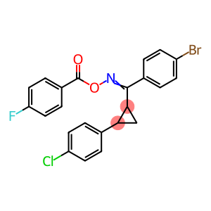 1-[2-((4-BROMOPHENYL)([(4-FLUOROBENZOYL)OXY]IMINO)METHYL)CYCLOPROPYL]-4-CHLOROBENZENE