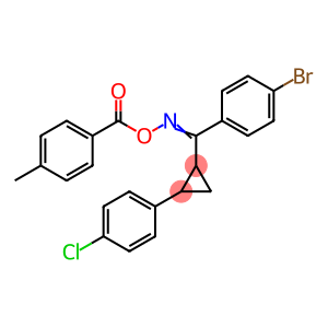 1-[2-((4-BROMOPHENYL)([(4-METHYLBENZOYL)OXY]IMINO)METHYL)CYCLOPROPYL]-4-CHLOROBENZENE