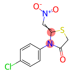 4-Thiazolidinone, 3-(4-chlorophenyl)-2-(nitromethylene)-