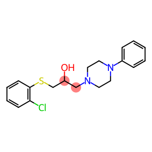 1-[(2-CHLOROPHENYL)SULFANYL]-3-(4-PHENYLPIPERAZINO)-2-PROPANOL