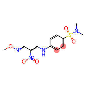 4-([3-(METHOXYIMINO)-2-NITRO-1-PROPENYL]AMINO)-N,N-DIMETHYLBENZENESULFONAMIDE