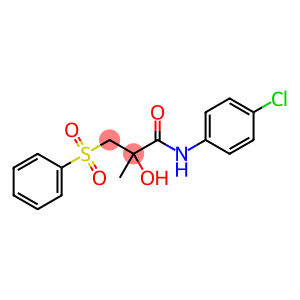 N-(4-CHLOROPHENYL)-2-HYDROXY-2-METHYL-3-(PHENYLSULFONYL)PROPANAMIDE