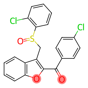 Methanone, (4-chlorophenyl)[3-[[(2-chlorophenyl)sulfinyl]methyl]-2-benzofuranyl]-
