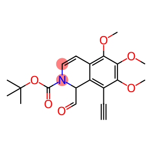 2(1H)-Isoquinolinecarboxylic acid, 8-ethynyl-1-formyl-5,6,7-trimethoxy-, 1,1-dimethylethyl ester