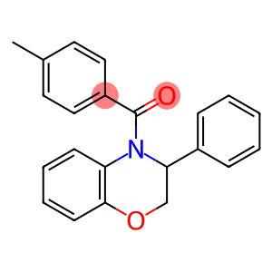 (4-METHYLPHENYL)(3-PHENYL-2,3-DIHYDRO-4H-1,4-BENZOXAZIN-4-YL)METHANONE