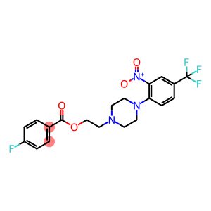 2-(4-[2-nitro-4-(trifluoromethyl)phenyl]piperazino)ethyl 4-fluorobenzenecarboxylate