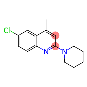 Quinoline, 6-chloro-4-methyl-2-(1-piperidinyl)-