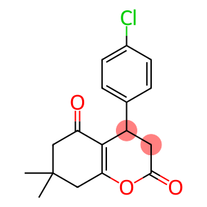 4-(4-chlorophenyl)-7,7-dimethyl-3,4,5,6,7,8-hexahydro-2H-1-benzopyran-2,5-dione