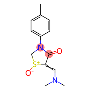 5-[(DIMETHYLAMINO)METHYLENE]-3-(4-METHYLPHENYL)-4-OXO-1,3-THIAZOLAN-1-IUM-1-OLATE