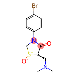 3-(4-BROMOPHENYL)-5-[(DIMETHYLAMINO)METHYLENE]-4-OXO-1,3-THIAZOLAN-1-IUM-1-OLATE