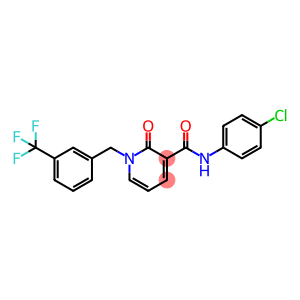 N-(4-CHLOROPHENYL)-2-OXO-1-[3-(TRIFLUOROMETHYL)BENZYL]-1,2-DIHYDRO-3-PYRIDINECARBOXAMIDE