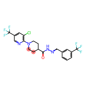 1-[3-CHLORO-5-(TRIFLUOROMETHYL)-2-PYRIDINYL]-N'-([3-(TRIFLUOROMETHYL)PHENYL]METHYLENE)-4-PIPERIDINECARBOHYDRAZIDE