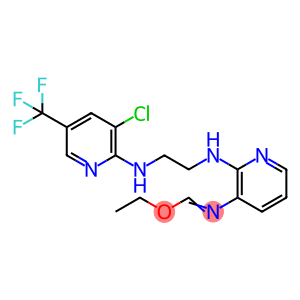 ETHYL N-(2-[(2-([3-CHLORO-5-(TRIFLUOROMETHYL)-2-PYRIDINYL]AMINO)ETHYL)AMINO]-3-PYRIDINYL)IMINOFORMATE