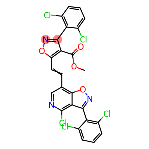 METHYL 5-(2-[4-CHLORO-3-(2,6-DICHLOROPHENYL)ISOXAZOLO[4,5-C]PYRIDIN-7-YL]VINYL)-3-(2,6-DICHLOROPHENYL)-4-ISOXAZOLECARBOXYLATE