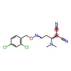 2-[3-([(2,4-DICHLOROBENZYL)OXY]IMINO)-1-(DIMETHYLAMINO)PROPYLIDENE]MALONONITRILE