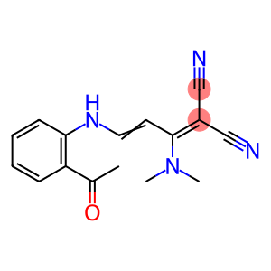 2-[3-(2-ACETYLANILINO)-1-(DIMETHYLAMINO)-2-PROPENYLIDENE]MALONONITRILE