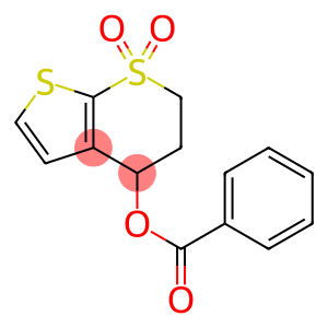 1,1-DIOXO-1,2,3,4-TETRAHYDRO-1LAMBDA6-THIENO[2,3-B]THIOPYRAN-4-YL BENZENECARBOXYLATE