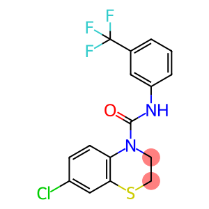 7-CHLORO-N-[3-(TRIFLUOROMETHYL)PHENYL]-2,3-DIHYDRO-4H-1,4-BENZOTHIAZINE-4-CARBOXAMIDE