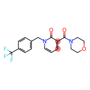 3-(MORPHOLINOCARBONYL)-1-[4-(TRIFLUOROMETHYL)BENZYL]-2(1H)-PYRIDINONE