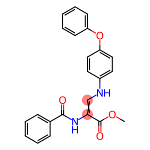 METHYL 2-(BENZOYLAMINO)-3-(4-PHENOXYANILINO)ACRYLATE