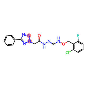 N-[(2-CHLORO-6-FLUOROBENZYL)OXY]-N'-[2-(5-PHENYL-2H-1,2,3,4-TETRAAZOL-2-YL)ACETYL]HYDRAZONOFORMAMIDE