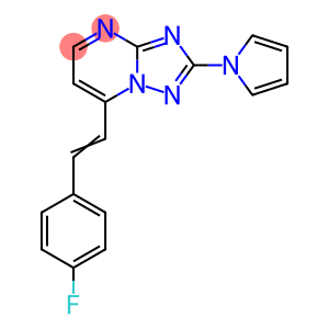 7-(4-FLUOROSTYRYL)-2-(1H-PYRROL-1-YL)[1,2,4]TRIAZOLO[1,5-A]PYRIMIDINE