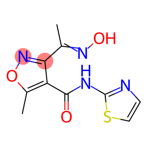 3-(HYDROXYETHANIMIDOYL)-5-METHYL-N-(1,3-THIAZOL-2-YL)-4-ISOXAZOLECARBOXAMIDE