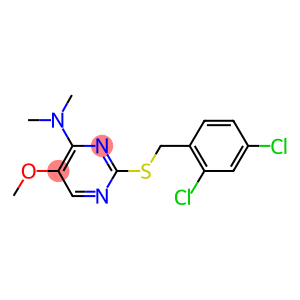 2-[(2,4-DICHLOROBENZYL)SULFANYL]-5-METHOXY-N,N-DIMETHYL-4-PYRIMIDINAMINE