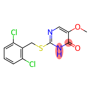 4(3H)-Pyrimidinone, 2-[[(2,6-dichlorophenyl)methyl]thio]-5-methoxy-