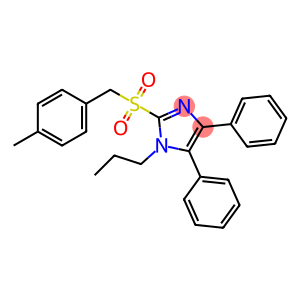 2-[(4-METHYLBENZYL)SULFONYL]-4,5-DIPHENYL-1-PROPYL-1H-IMIDAZOLE