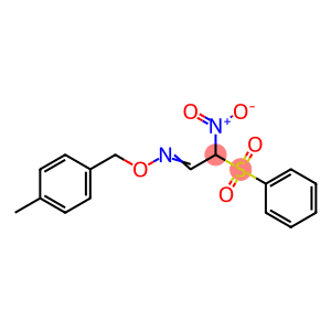 2-NITRO-2-(PHENYLSULFONYL)ACETALDEHYDE O-(4-METHYLBENZYL)OXIME