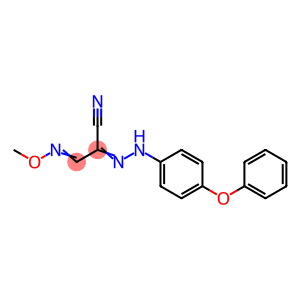 3-(METHOXYIMINO)-2-[2-(4-PHENOXYPHENYL)HYDRAZONO]PROPANENITRILE