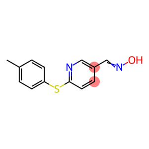 (E)-N-({6-[(4-methylphenyl)sulfanyl]pyridin-3-yl}methylidene)hydroxylamine