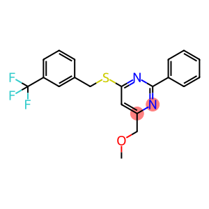 Pyrimidine, 4-(methoxymethyl)-2-phenyl-6-[[[3-(trifluoromethyl)phenyl]methyl]thio]-