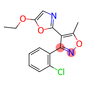 3-(2-CHLOROPHENYL)-4-(5-ETHOXY-1,3-OXAZOL-2-YL)-5-METHYLISOXAZOLE