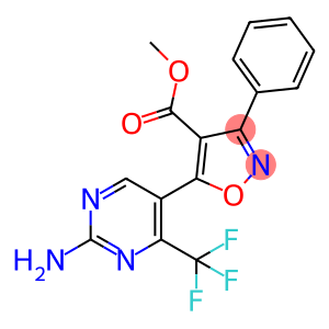methyl 5-[2-amino-4-(trifluoromethyl)pyrimidin-5-yl]-3-phenyl-1,2-oxazole-4-carboxylate