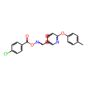 N-[(4-CHLOROBENZOYL)OXY]-N-([6-(4-METHYLPHENOXY)-3-PYRIDINYL]METHYLENE)AMINE