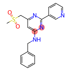 N-benzyl-6-(methanesulfonylmethyl)-2-(pyridin-3-yl)pyrimidin-4-amine