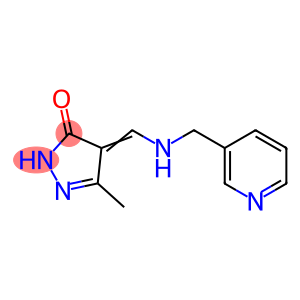 5-METHYL-4-([(3-PYRIDINYLMETHYL)AMINO]METHYLENE)-2,4-DIHYDRO-3H-PYRAZOL-3-ONE