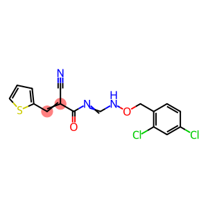 2-CYANO-N-(([(2,4-DICHLOROBENZYL)OXY]IMINO)METHYL)-3-(2-THIENYL)ACRYLAMIDE