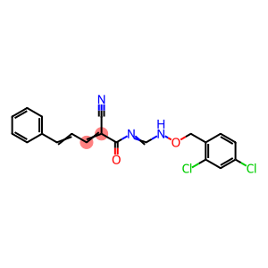 2-CYANO-N-(([(2,4-DICHLOROBENZYL)OXY]IMINO)METHYL)-5-PHENYL-2,4-PENTADIENAMIDE